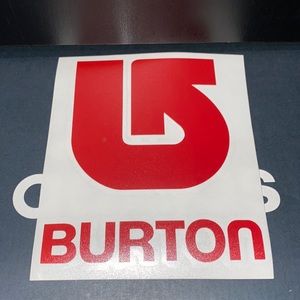 Burton decal sticker